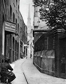 Hulton Archive Prints: Huggin Lane, London, 1926-1927.Artist: Paterson