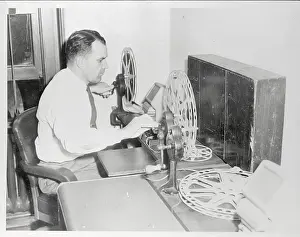 Hugh Daugherty Viewing Film