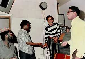 Acr073486 Prints: Hugh Masekela Recording Session