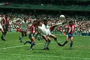 Hugo Sanchez Kicking the Ball