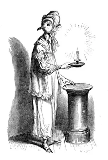 Humanized Prints: Humanized animals illustrations: Bird with candle