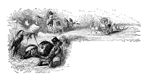 Images Dated 4th January 2017: Humanized animals illustrations: Carriages