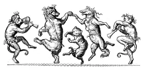 Kaulbach Prints: Humanized animals illustrations: Decoration