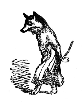 Humanized animals illustrations: Fox