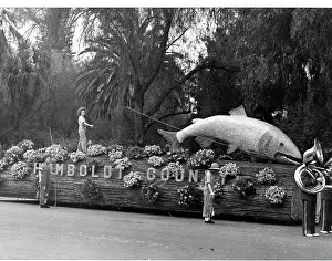 Humboldt County Parade Float, Annual Rhododendron Parade, Eureka, California, 1950s