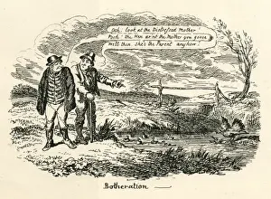 Confusion Prints: Humour among birds Botheration Cruikshank 19th century cartoon