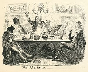 Group Of People Gallery: Humour social comment the ale house cartoon by Cruikshank