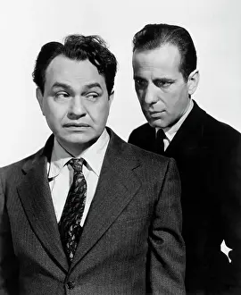 Humphrey Bogart and Edward G. Robinson