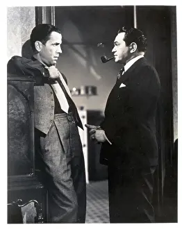 Edward G Prints: Humphrey Bogart and Edward G. Robinson