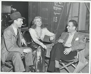 Humphrey Bogart with Irene Manning and Joe Downing