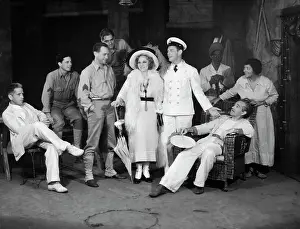 Prints of (Original Caption). Sally Rand and the company of distinguished Broadway actors with whom she is appearing in Rain at the Lakewood Theater in Skowhegan, Maine The Essence of Cool: Humphrey Bogart and Sally Rand with Theater Cast