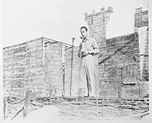Rhetoric Prints: Humphrey Bogart Speaking from Wicker Stage