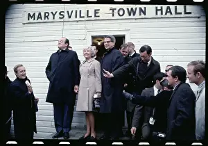 Waverly Prints: Humphrey and Wife Leaving Marrysville Town Hall