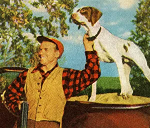 Leisure Time Collection: Hunter and His Hunting Dog