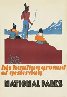 Native American Prints: His hunting ground of yesterday