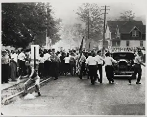 Demonstration Prints: Twenty Hurt In New Jersey Labor Riot 1937