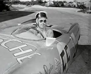 Nassau Prints: Huschke von Hanstein Sitting in a Race Car