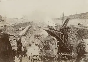 People, T Prints: Huty18568, construction site, T / BRI / MANCHESTER SHIP CANAL / LANCS