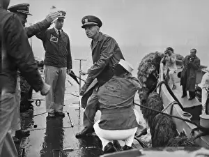 Anderson Prints: Hyman Rickover and Others Boarding Submarine
