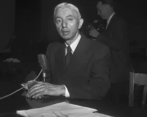 Rickover Prints: Hyman Rickover at Microphone