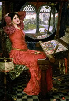 Britain Prints: I am half sick of shadows, c1911. Artist: John William Waterhouse