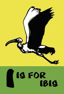 Children Prints: I is for Ibis