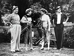 I Love Lucy Cast on Golf Course for Golf