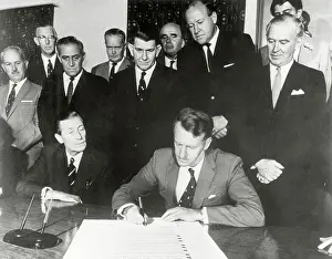 Salisbury Prints: Ian Smith Signing Rhodesian Declaration