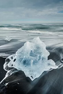 Images Dated 18th September 2016: Ice on beach, Jokulsarlon Lagoon, Southern Iceland