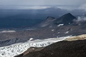 Cordillera Prints: Ice formations, volcanic mountain chain Kverkfjoll