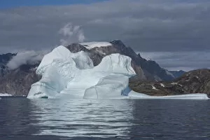 Images Dated 19th August 2017: Iceberg in bay, Bear Island (Bjorne Oer), Scoresbysund, (Scoresby Sund), Eastern Greenland