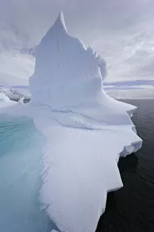 Iceberg Ice Formation Gallery: Iceberg and clouds, Antarctic Peninsula