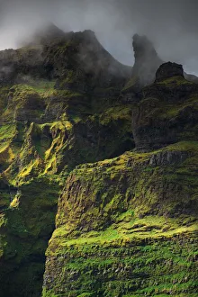 Images Dated 16th June 2014: Iceland green moss mountain