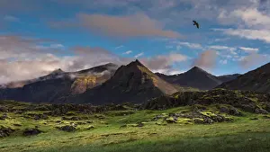 Hofn Prints: Iceland mountain scene at Hofn
