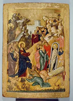 15th Century Prints: Icon Of The Raising Of Lazarus