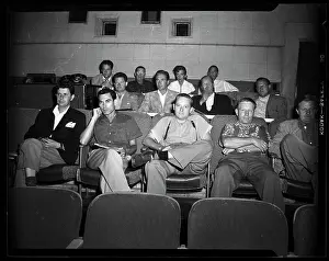 Production Prints: Ida Lupino with Crew in Screening Room