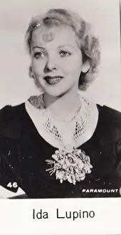 Ida Lupino, Film Stars series, collectible C T Bridgewater cigarette card, 1940