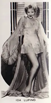 Ida Lupino, Film Stars series, collectible Carerras cigarette card, 1938