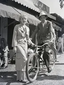 Bicycling Prints: Ida Lupino and Howard Hughes