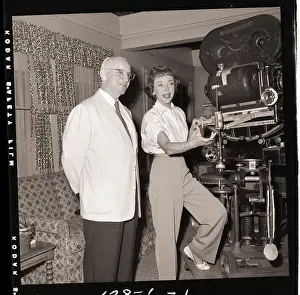 Ida Lupino Talking with Alan Dwan