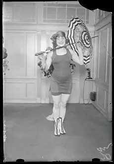 Ida Schnall Modeling a Bathing Suit