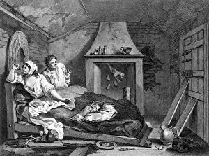 Images Dated 25th August 2016: Idle Prentice with a whore, by William Hogarth