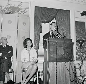 Ieoh Ming Pei Speaking at John F. Kennedy Memorial Library Fund Celebration