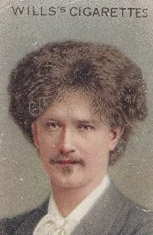 Ignace Jan Paderewski, Concert Pianist, Musical Celebrities, H O Will's collectible tobacco card, 1911
