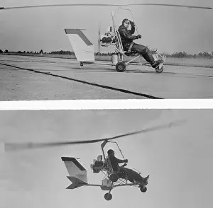 Helicopter Prints: Igor Benson Flying a Helicopter