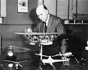 Designer Prints: Igor Sikorsky Working With A Craft Model