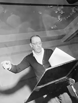Igor Stravinsky Conducting Orchestra