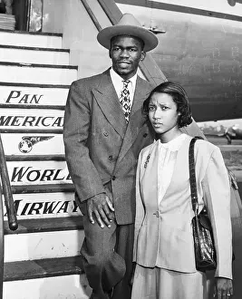 Ike Williams Arrives @ Airport W/Wife