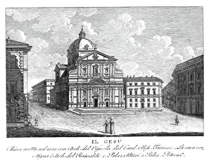Chiesa Prints: Il Gesu, Chiesa del Santissimo Nome di Gesu all'Argentina