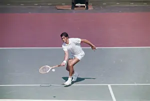 Ilie Nastase Delivering a Forehand